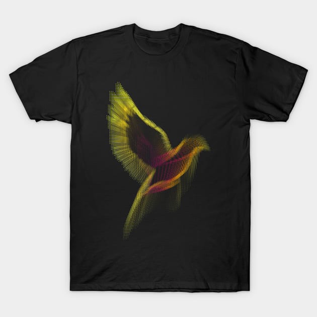 Brilliant Bird Abstract Wildlife T-Shirt by donovanh